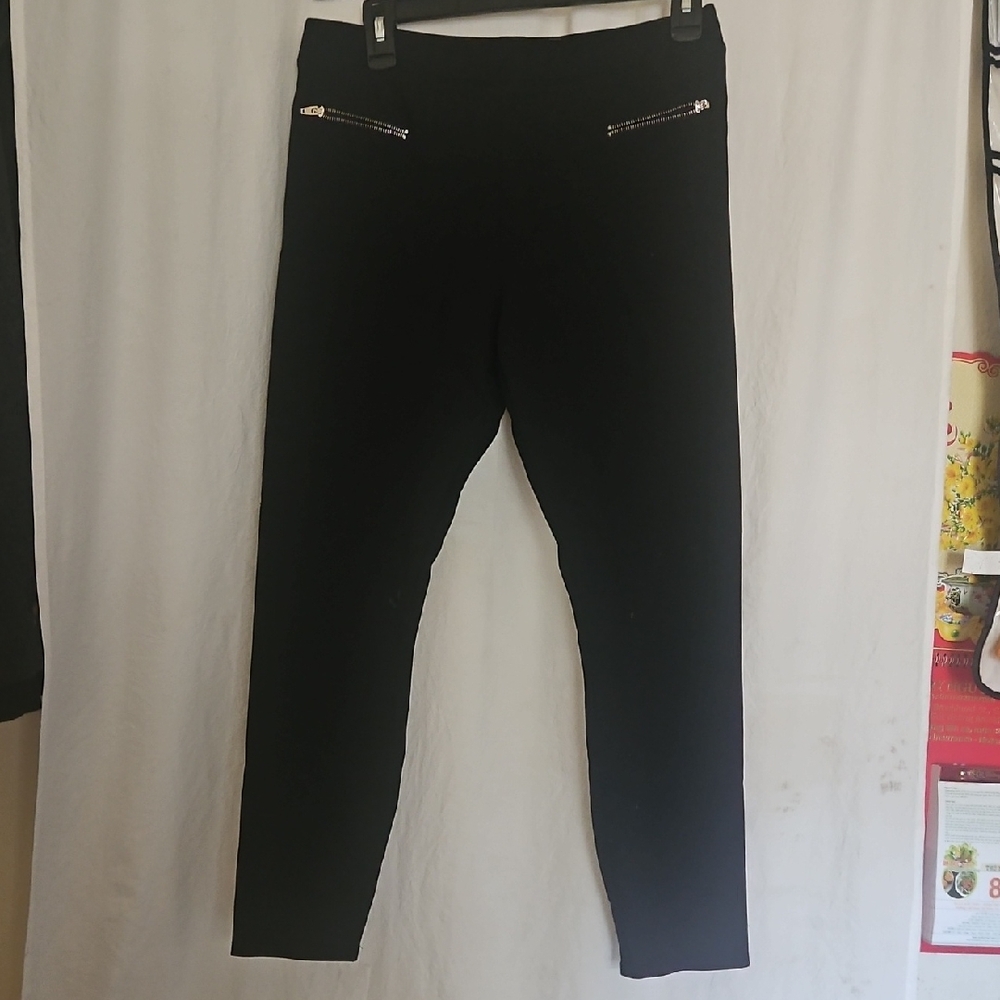 Black Leggings Stretchy Medium